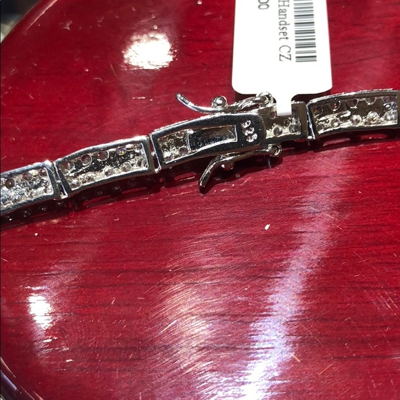 Bridal Jewelry Simulated diamond 💎 Bridal mother of bride Necklace jewelry - Picture 7 of 7